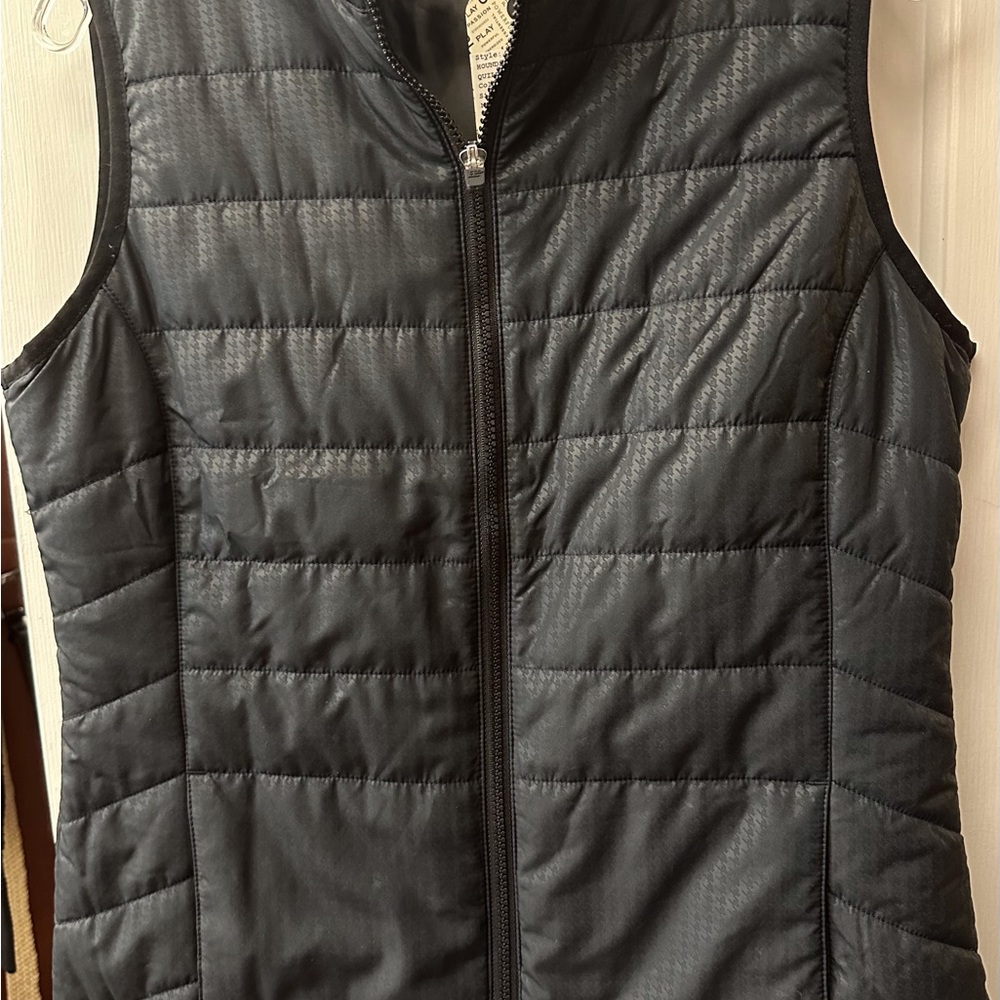 EP EPNY Black Women’s Quilted Golf, Tennis Vest. Size M.